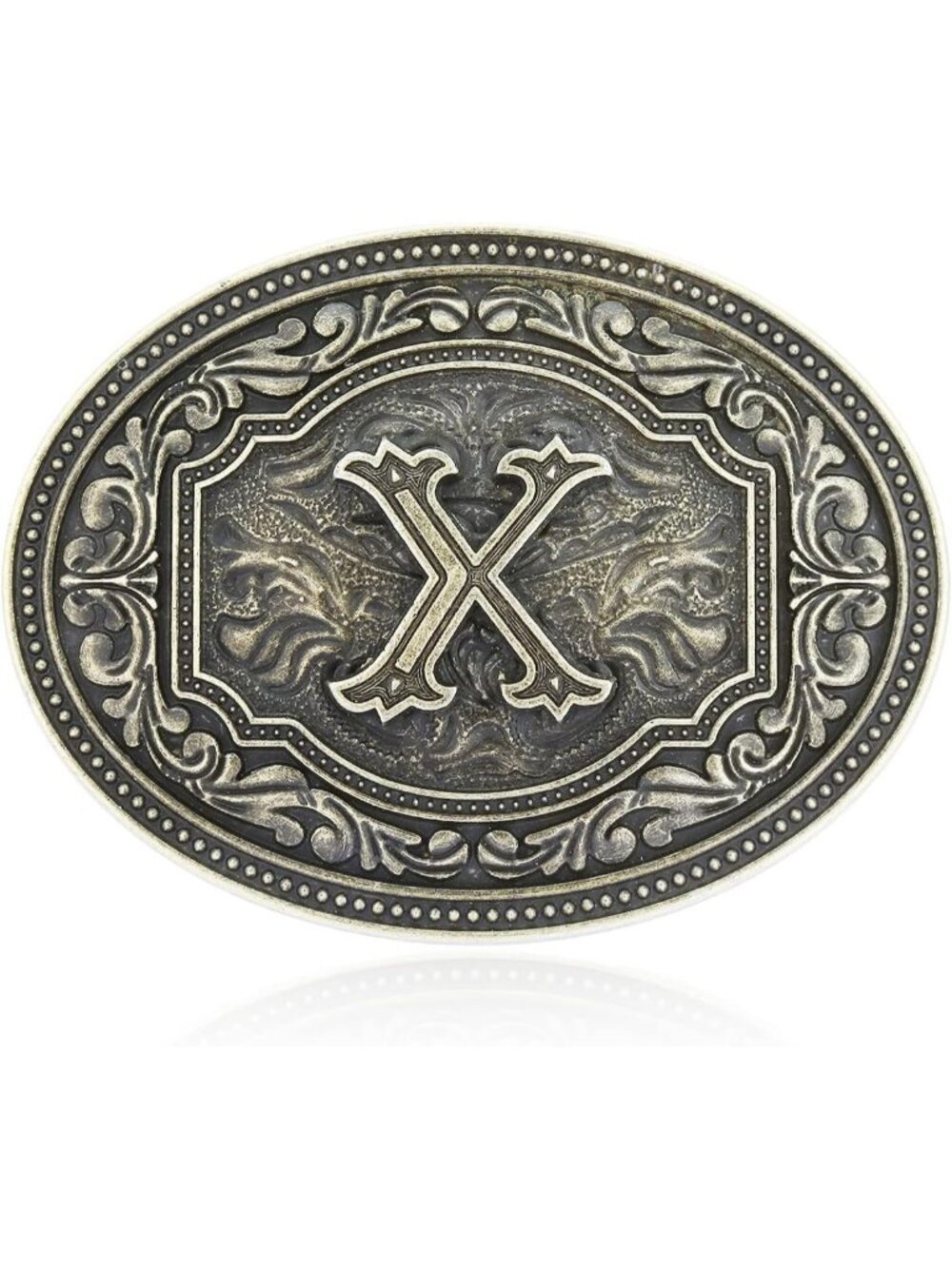 Unisex X Imported Western Belt Buckle Initial Letters Cowboy Rodeo